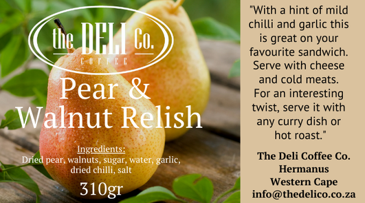 Pear Walnut Relish